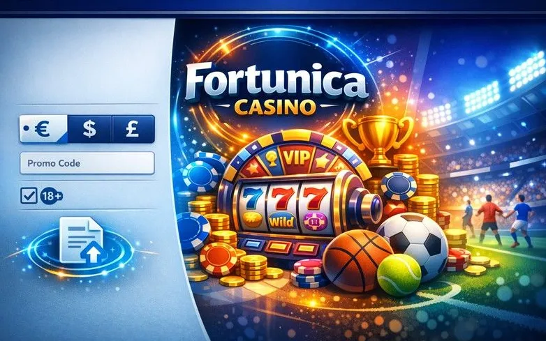 Fortunica casino mobile app hero banner